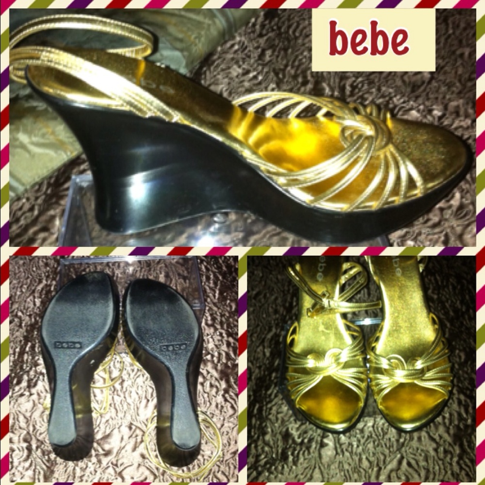 BeBe Gold Metallic Sandal